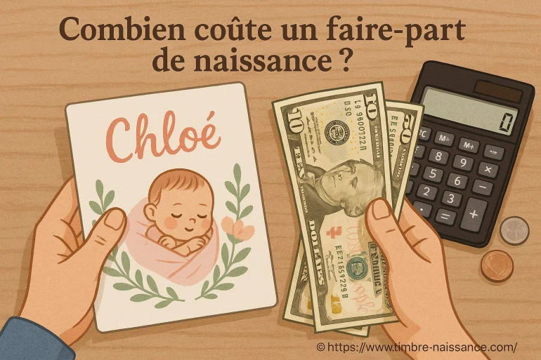 Combien coûte un faire-part de naissance ? Guide complet pour bien choisir