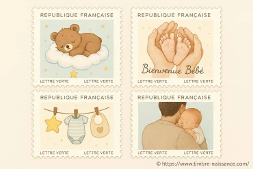 Les plus beaux timbres naissance pour bébé à découvrir