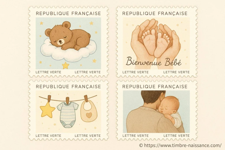 Les plus beaux timbres naissance pour bébé à découvrir