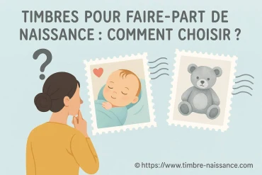 Timbres pour faire-part de naissance : comment bien les choisir ?