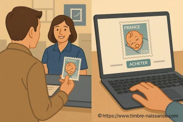 Comment acheter un timbre naissance en ligne ou en magasin ?
