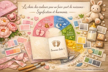 Le choix des couleurs pour un faire-part de naissance : quelle signification et quelle harmonie ?