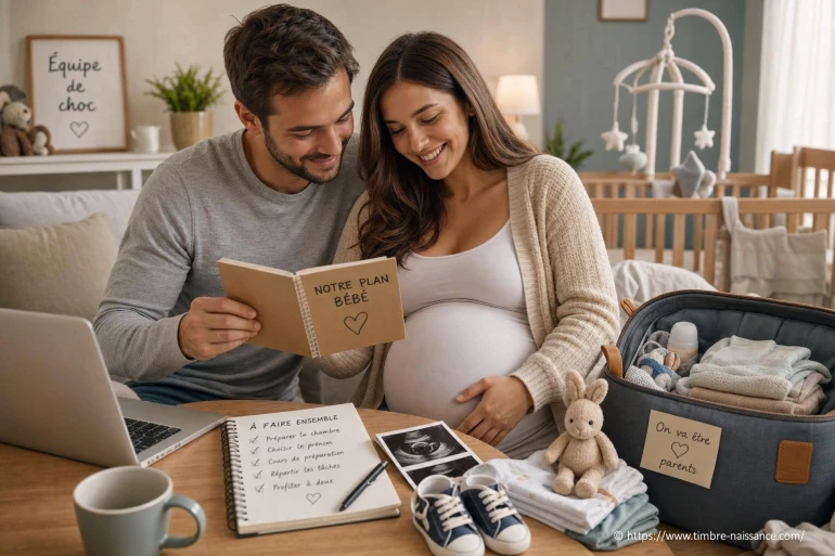Comment impliquer le partenaire pendant la grossesse et préparer l’arrivée de bébé à deux