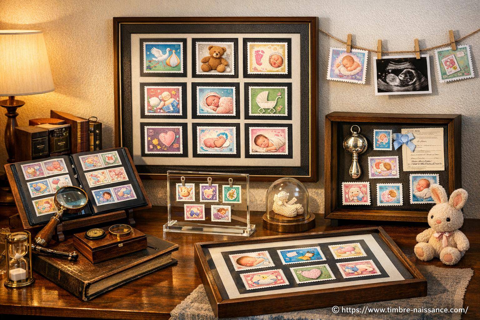 Valoriser ses timbres de naissance : idées et astuces pour les exposer chez soi