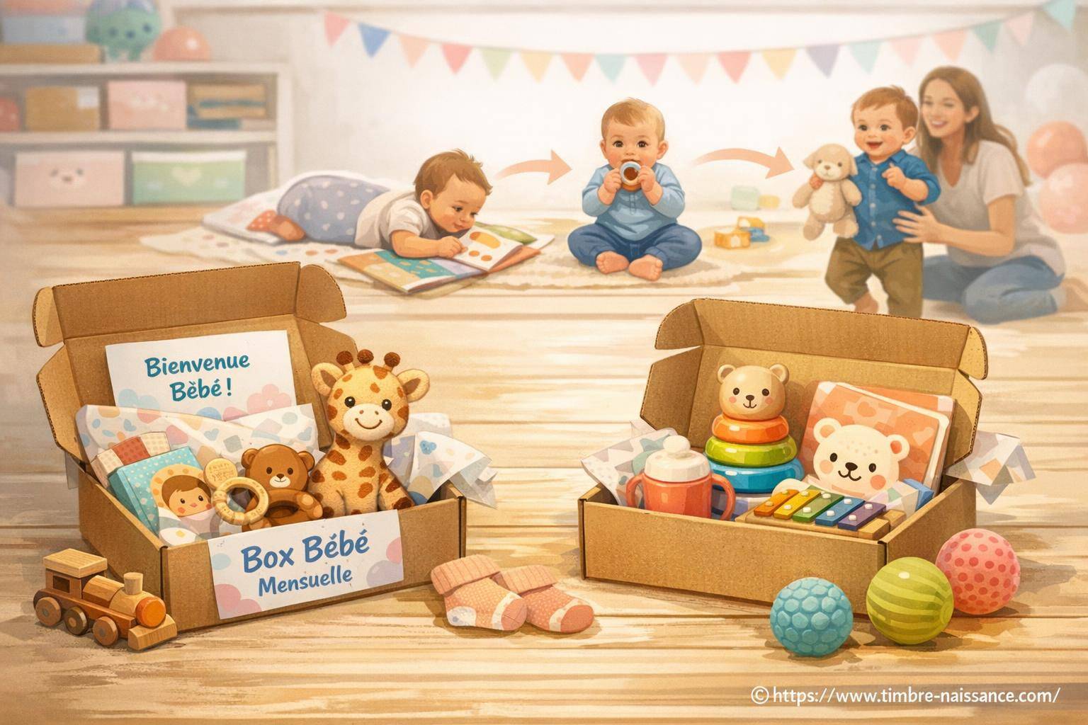Abonnements box bébé mensuelles : le cadeau évolutif à offrir dès la naissance