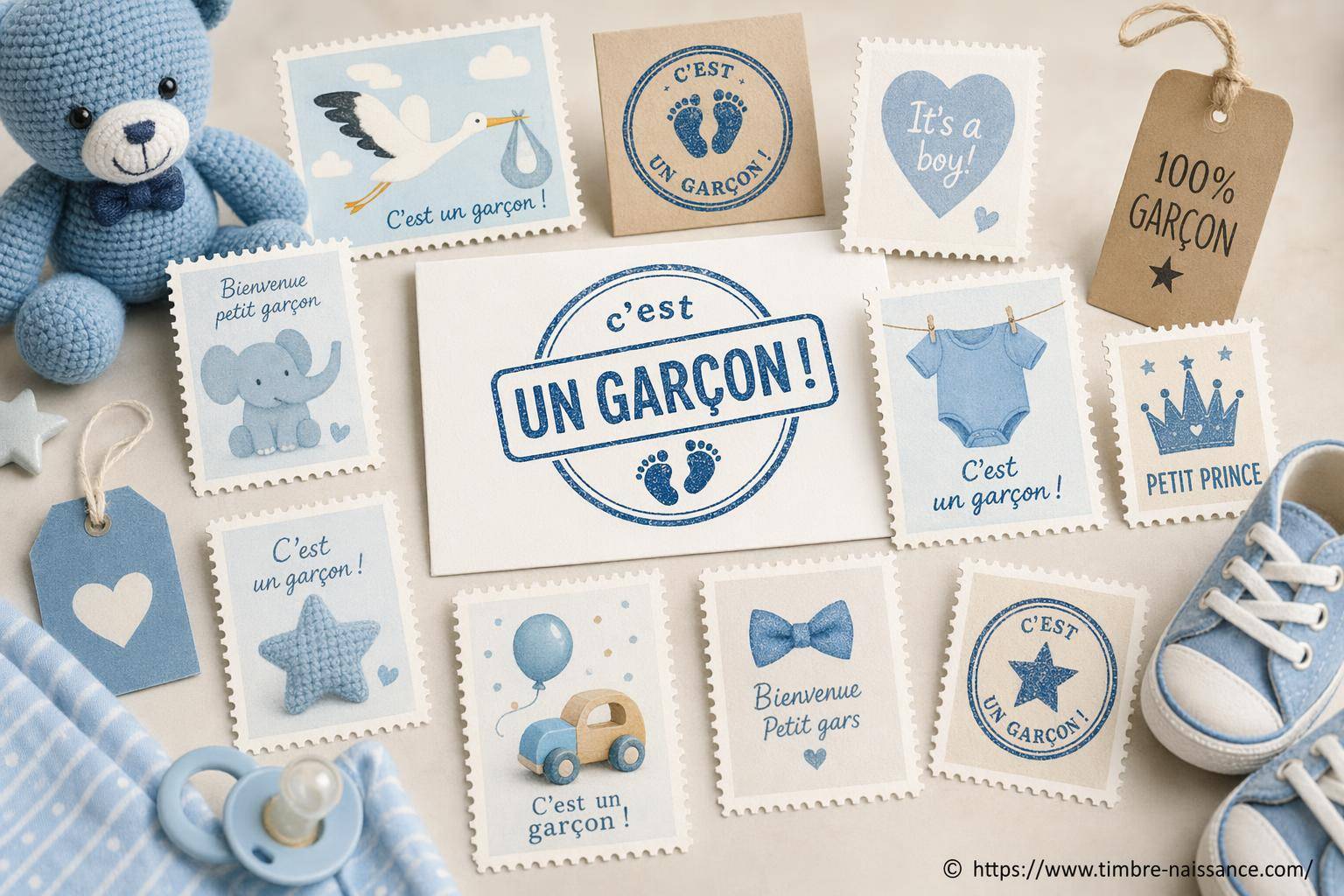 Timbre naissance c’est un garçon : toutes les options disponibles